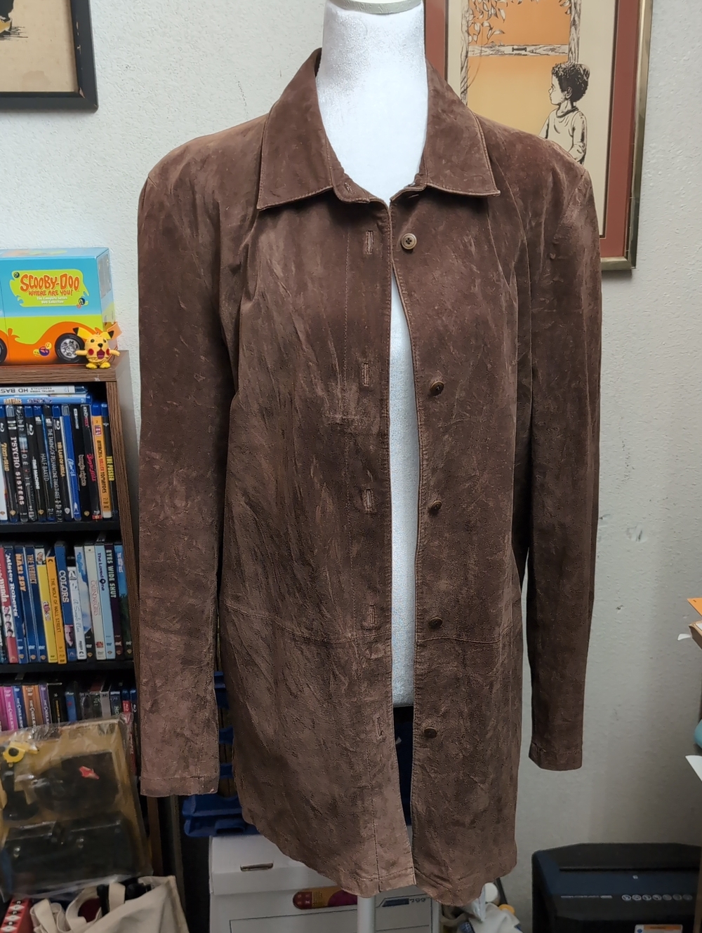 Nordstrom Brown Suede Leather Jacket 🧥